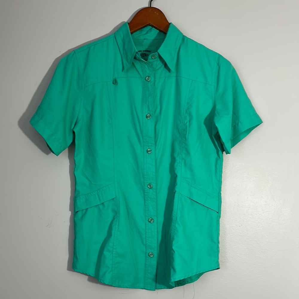 Reel Legends Short Sleeve Button-Up Shirt size S